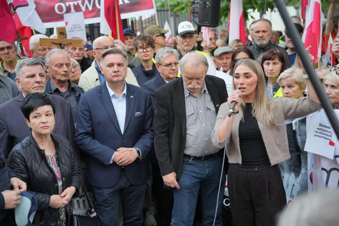 Protest przed ambasadą Niemiec