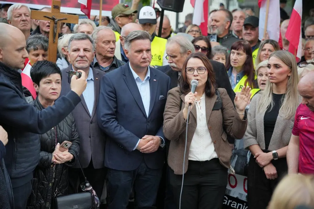Protest przed ambasadą Niemiec