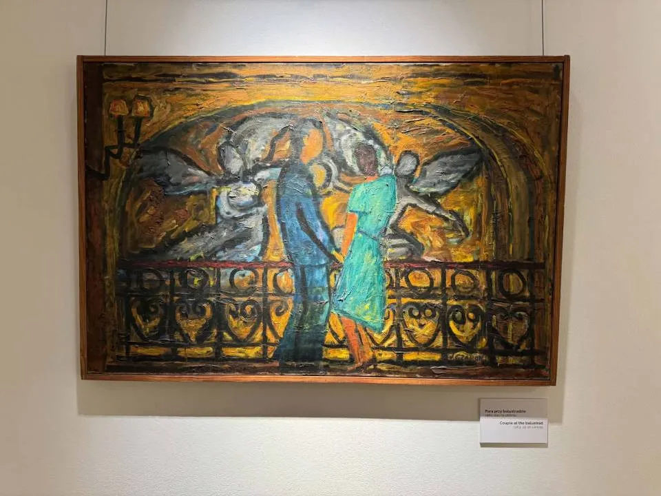 Para przy balustradzie, 1962, autor Józef Czapski