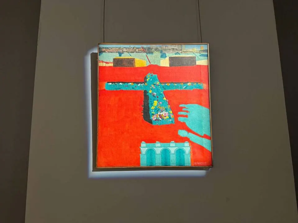Kwiatowy krzyż II, 1983, autor Wiesław Szamborski