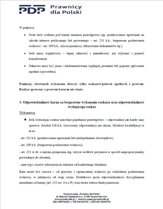 PORADNIK DLA FUNKCJONARIUSZY POLICJI