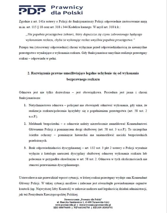 PORADNIK DLA FUNKCJONARIUSZY POLICJI