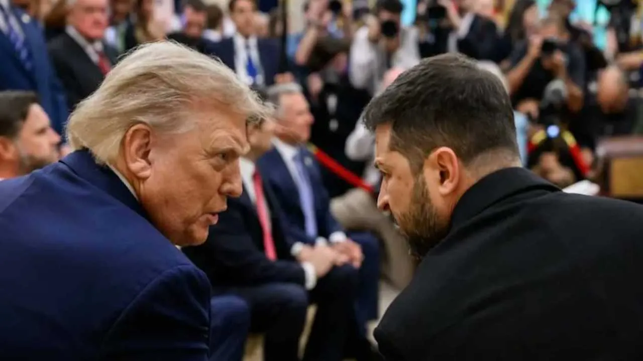 Trump komplementuje ubiór Zełenskiego: stylowo! "Podoba mi się" [WIDEO]