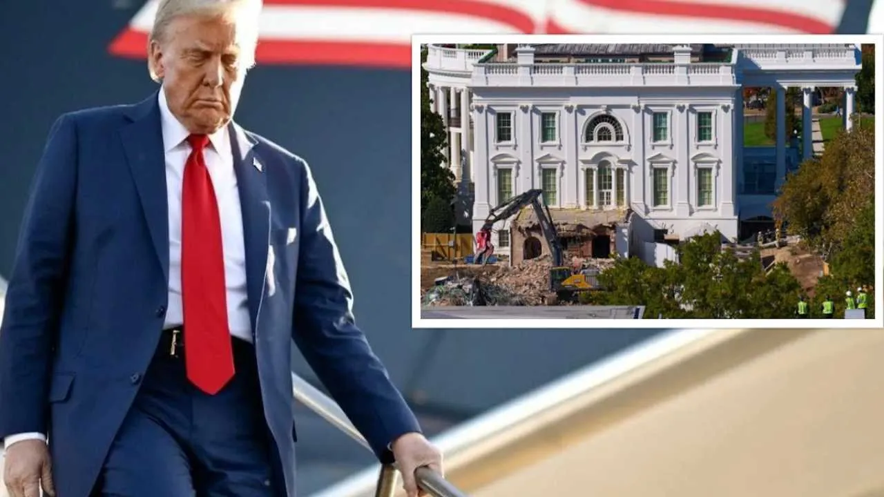 Marzenie Trumpa o wielkiej sali balowej właśnie się spełnia. Rozebrano całe Wschodnie Skrzydło Białego Domu [ZDJĘCIA]