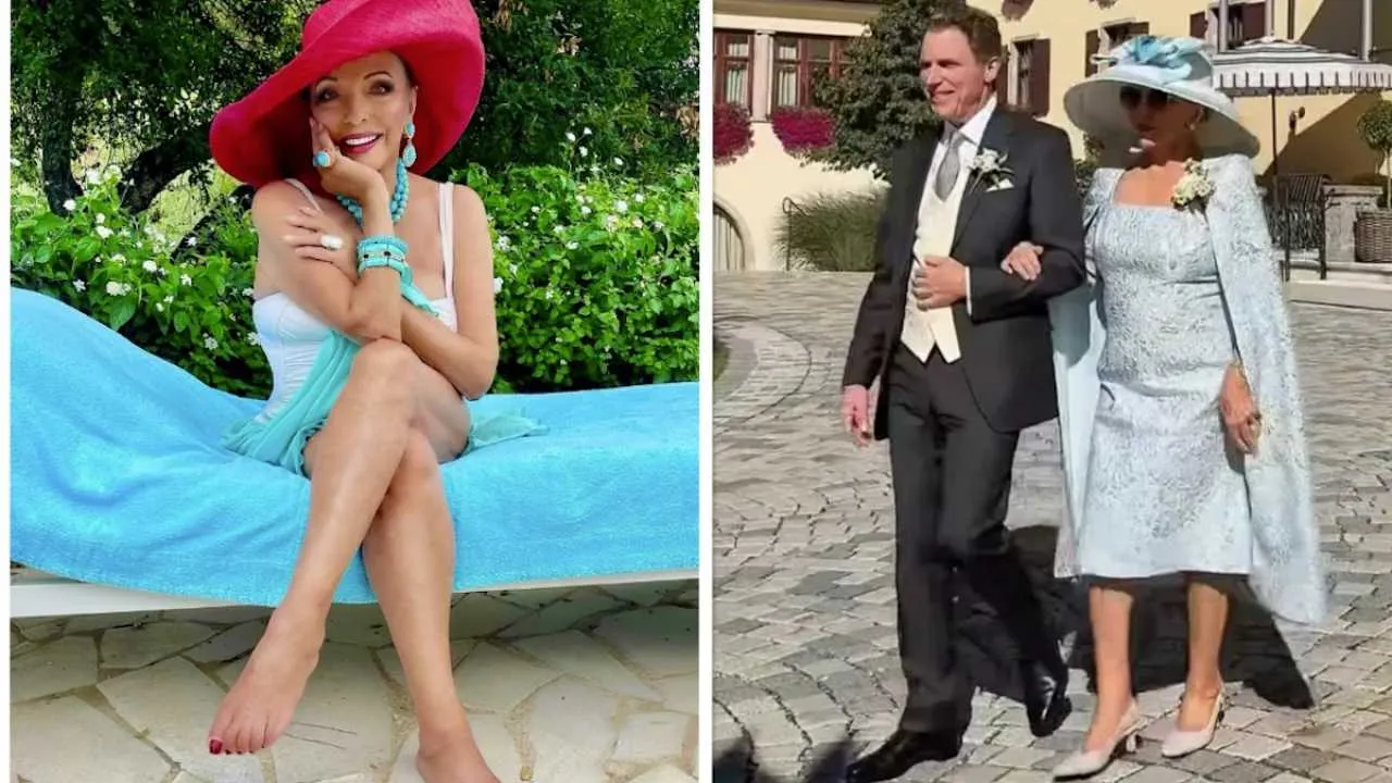 Specjalnie dla niej zatrzymał się czas?! Joan Collins poprowadziła syna do ołtarza. ZOBACZ, jak wygląda!