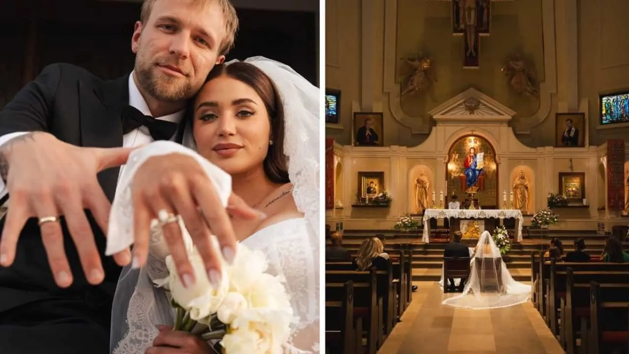 Nawet rodzina nie wiedziała, że jedzie na ślub. Polski piłkarz ożenił się ze znaną influencerką [ZDJĘCIA]