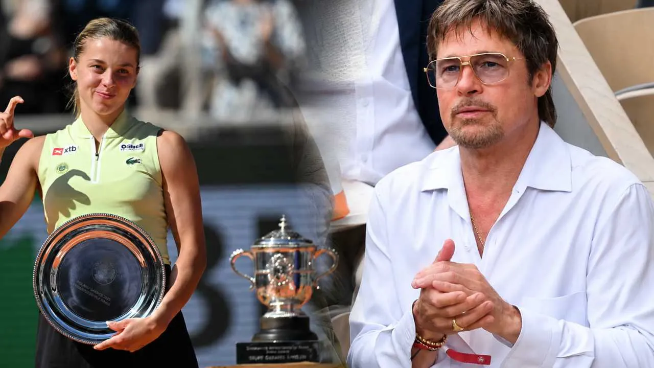 Brad Pitt oglądał mecz Mai Chwalińskiej na żywo. Nie był sam