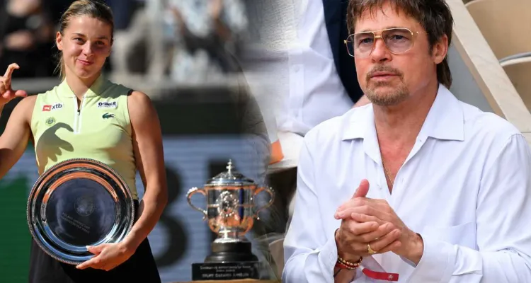 Brad Pitt oglądał mecz Mai Chwalińskiej na żywo. Nie był sam