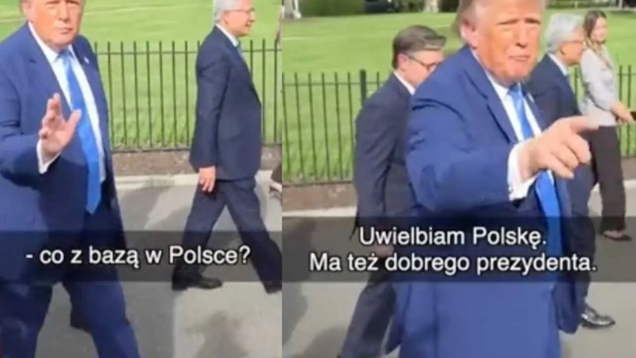 Donald Trump zauważył dziennikarza TVN-u. Prezydent od razu skorzystał z okazji