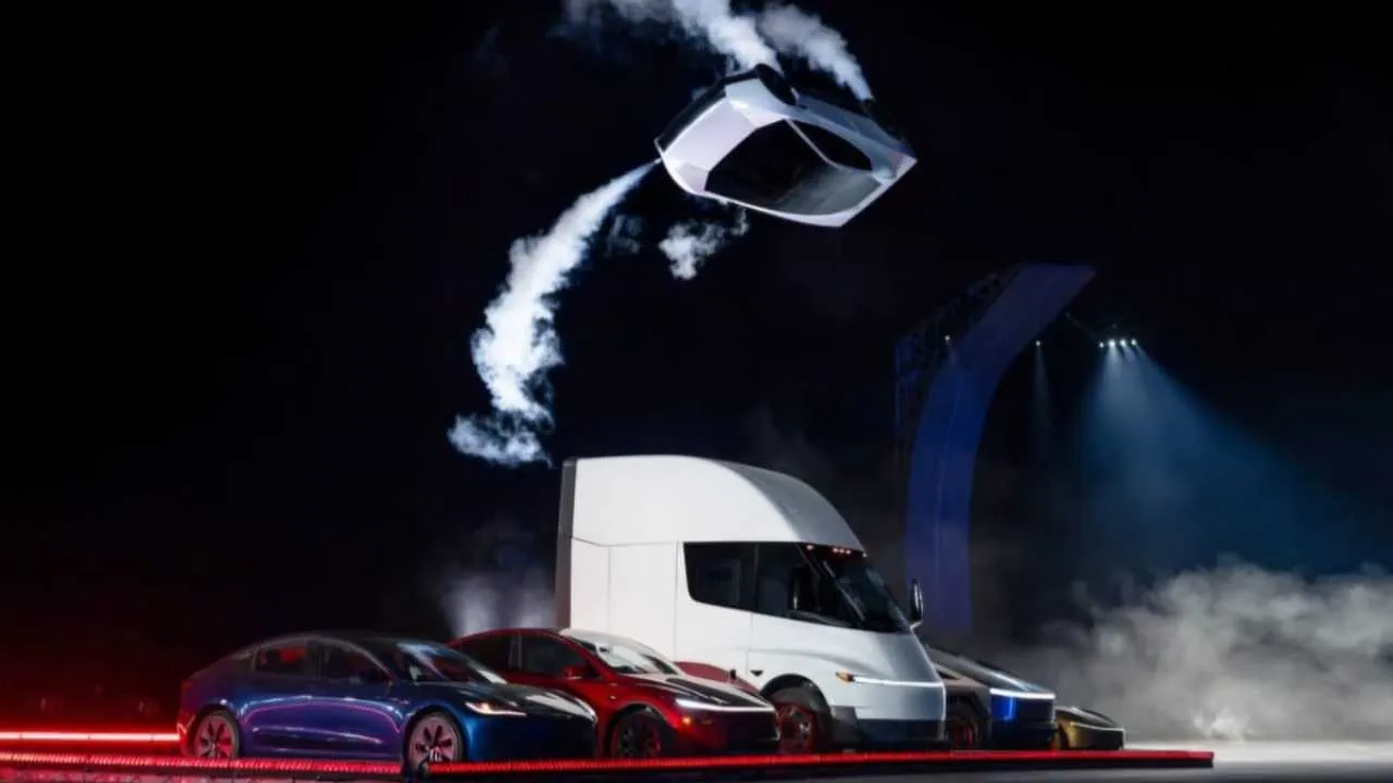 Oto latający samochód od Muska. Nowa Tesla z kosmiczną technologią