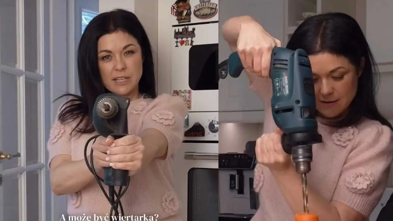 Cichopek chwyciła za wiertarkę i robiła dziury w... marchewkach