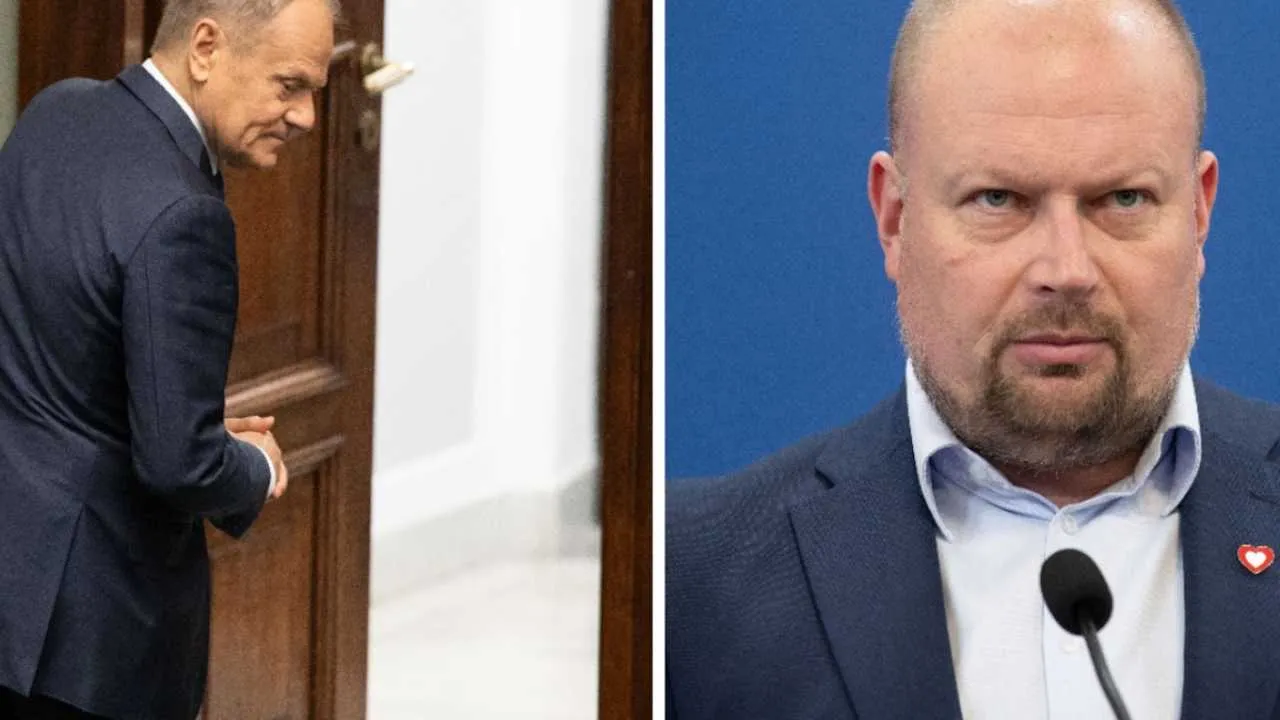 Zembaczyński bramkarzem Tuska. Odpalił polityczne science fiction [WIDEO]