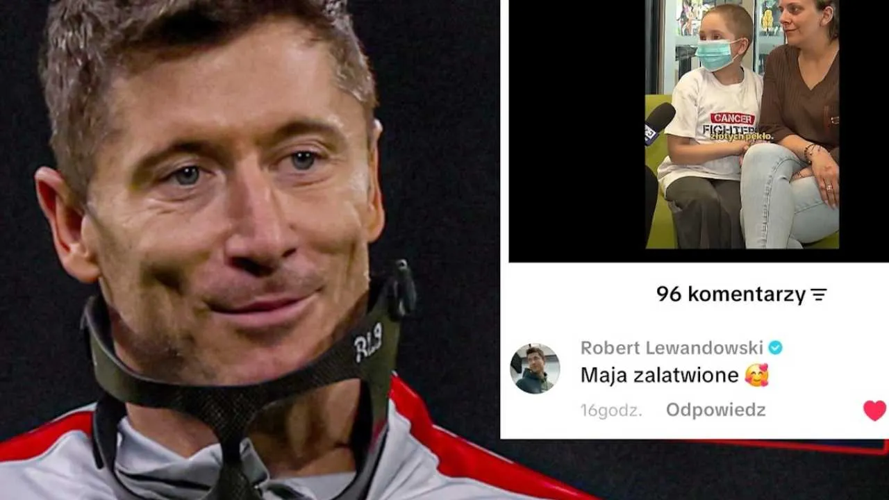 Kilka godzin wystarczyło. Robert Lewandowski reaguje na słowa 11-letniej Mai