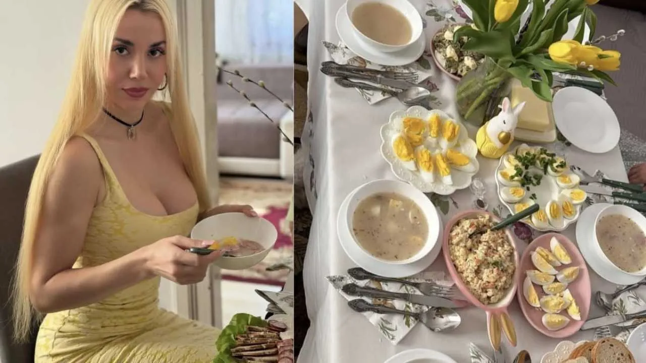 Marianna Schreiber pochwaliła się świątecznym stołem. Ale to nie potrawy, a co innego skupia uwagę