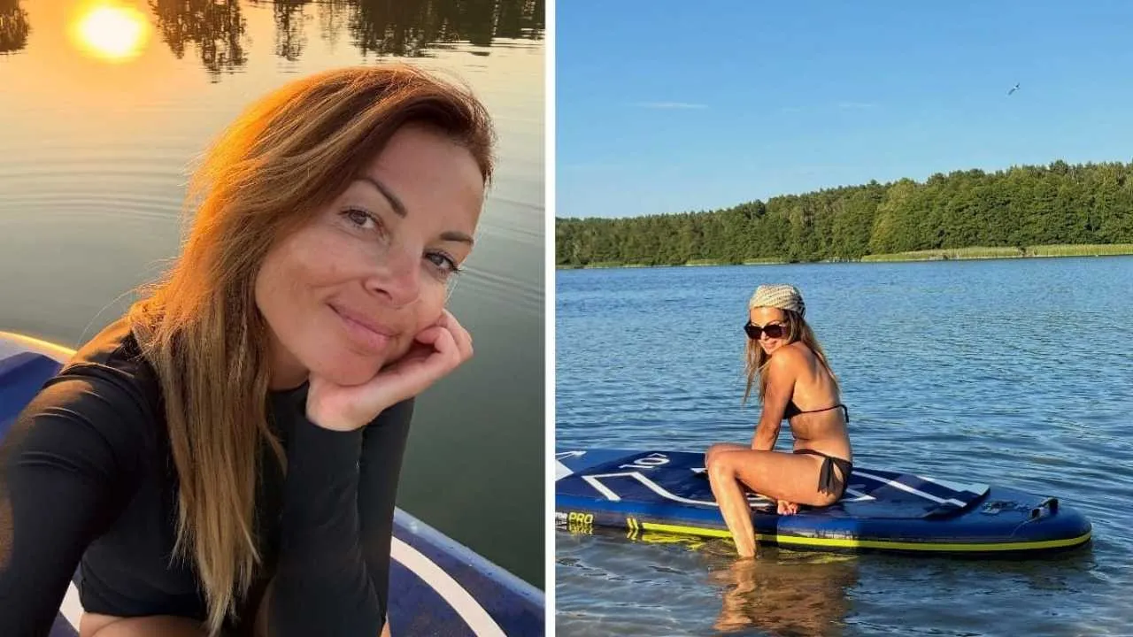 Katarzyna Glinka na wakacjach z dziećmi. 49-latka zachwyca figurą [ZDJĘCIA]