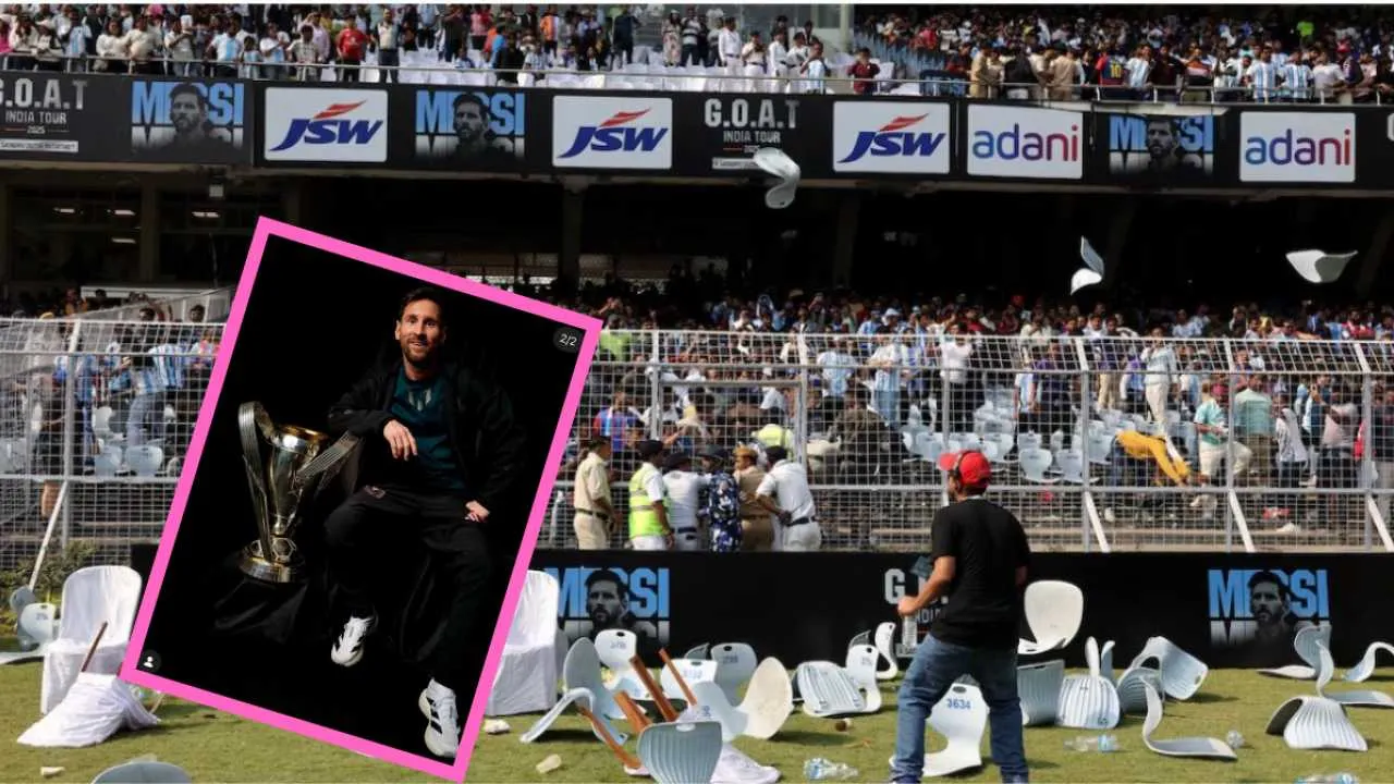 Chaos i dantejskie sceny na stadionie podczas indyjskiego tournée Messiego. Zobaczcie zdjęcia