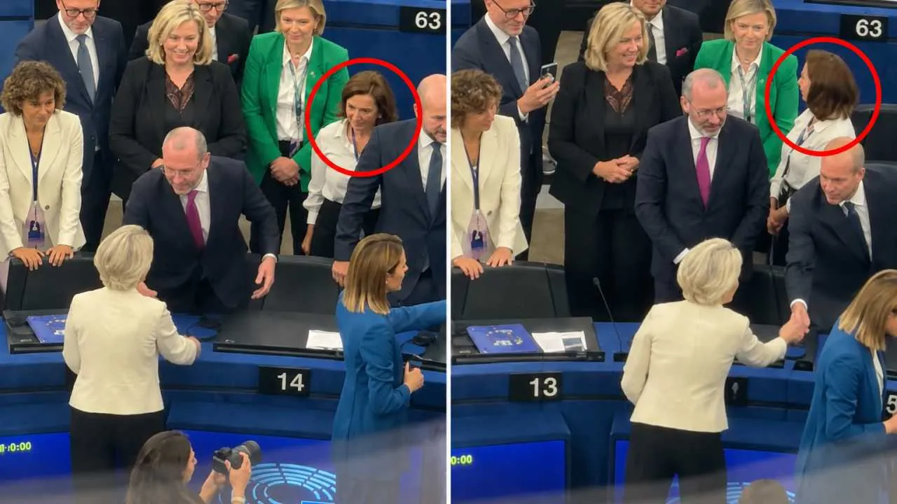 Chcieli przywitać się z von der Leyen. Borecki: „Nawet nie zauważyła” [WIDEO]