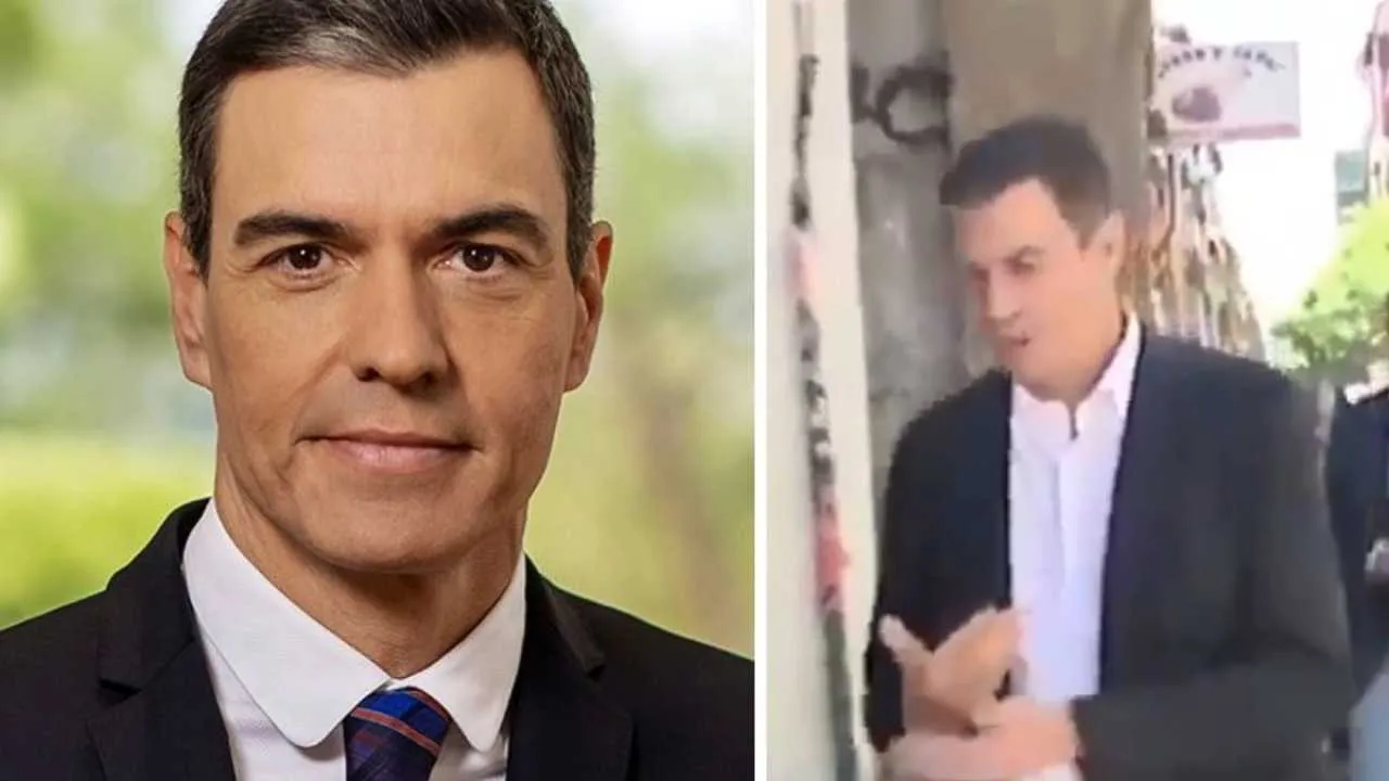 O tym WIDEO Sanchez wolałby zapomnieć. Przywitał czarnoskórą rodzinę, a chwilę później... wytarł ręce