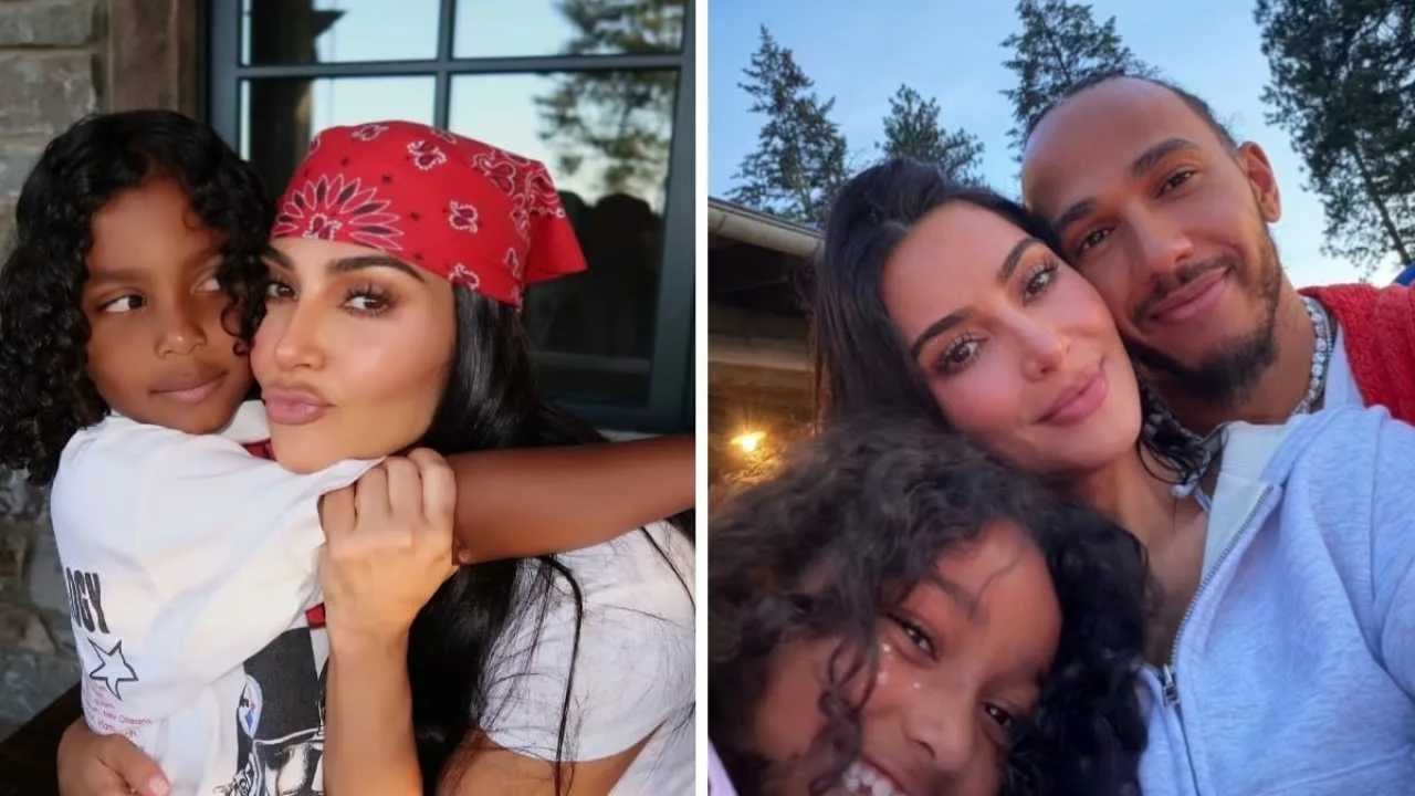 Kim Kardashian i Lewis Hamilton bawią się nad jeziorem. ZDJĘCIA wywołały falę komentarzy