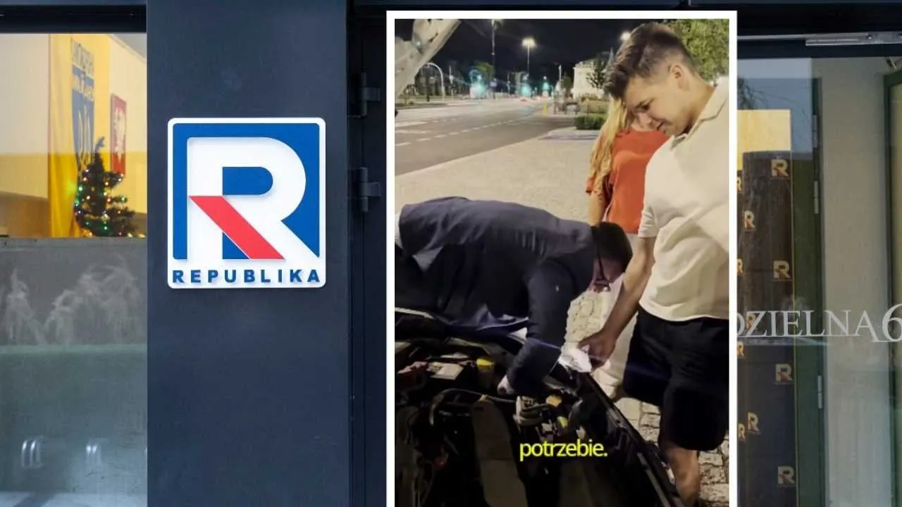 Dziennikarze „Republiki Nocą” ruszyli na pomoc koleżance. Nocna awaria zakończyła się szczęśliwie [WIDEO]