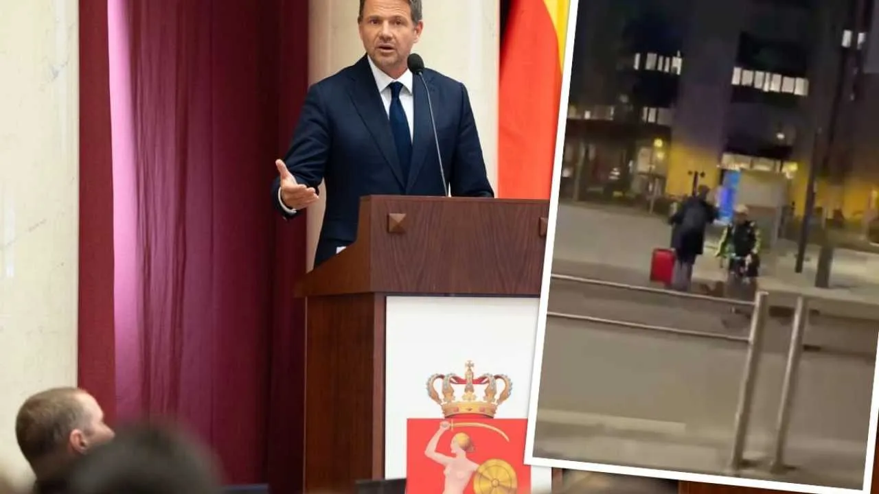 Trzaskowski w Brukseli mknie z walizką... i przechodzi w niedozwolonym miejscu. "A gdzie pasy?" WIDEO