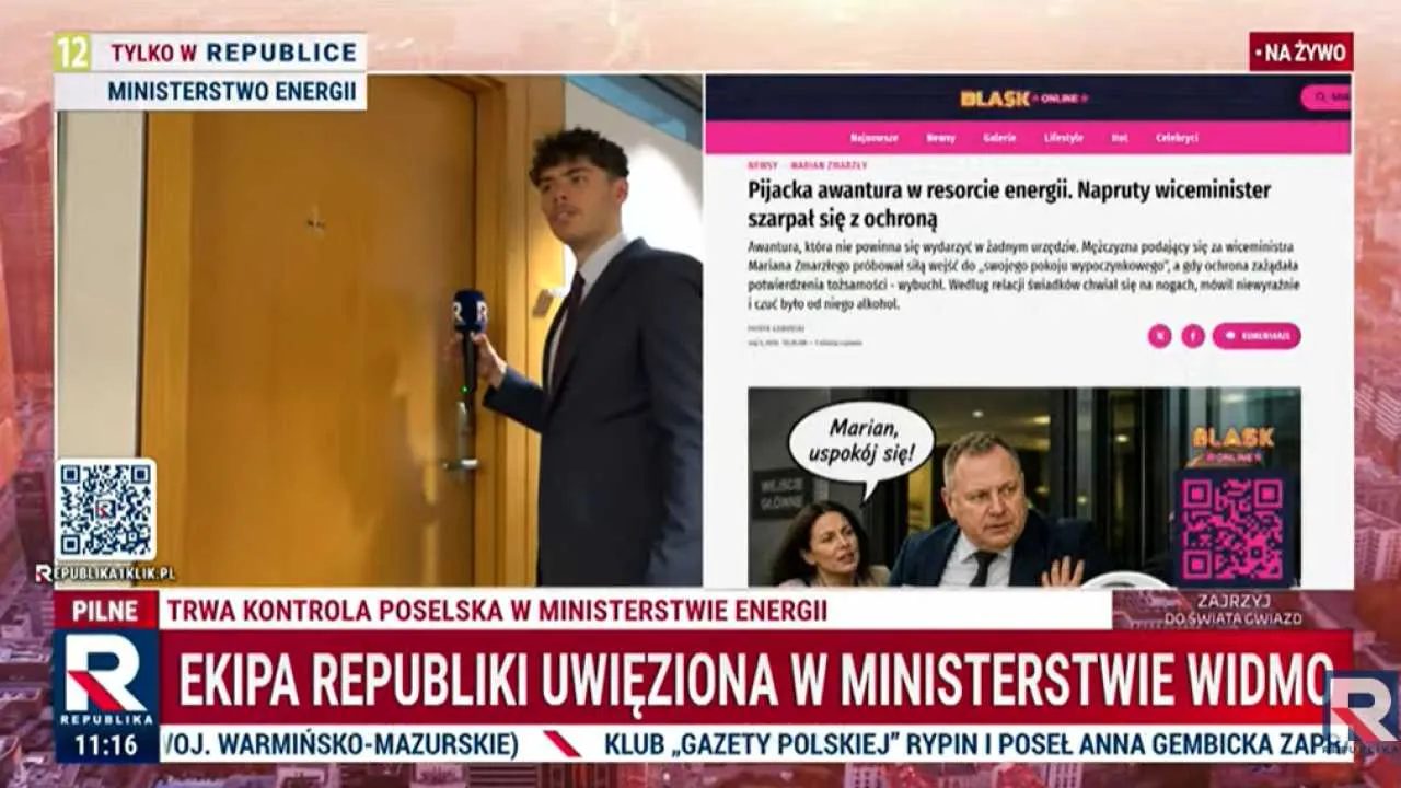 Gdzie jest „pomieszczenie wypoczynkowe” Mariana Zmarzłego? Republika szuka w ministerstwie