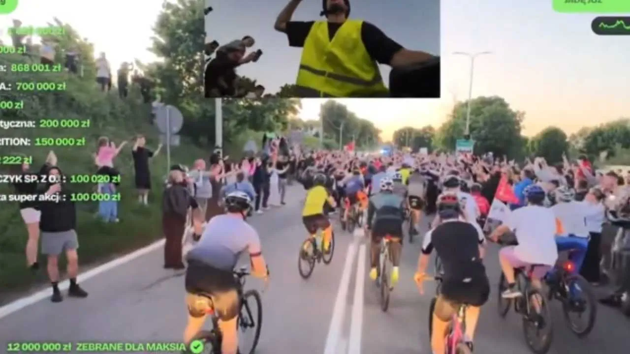 Przejechał Polskę na rowerze i zebrał prawie 20 milionów. Łatwogang znów poruszył internet