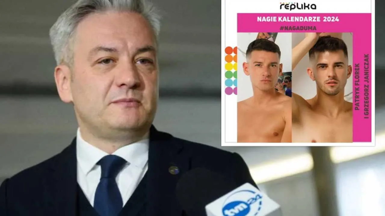 Pozował NAGO - z chłopakiem. Do kalendarza. Dziś ten zaufany współpracownik Biedronia obejmie ważne stanowisko...