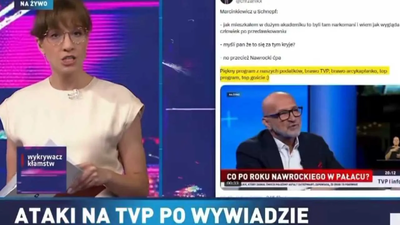 Afera po skandalicznych słowach w TVP Info. Stacja zaatakowała znanego internautę