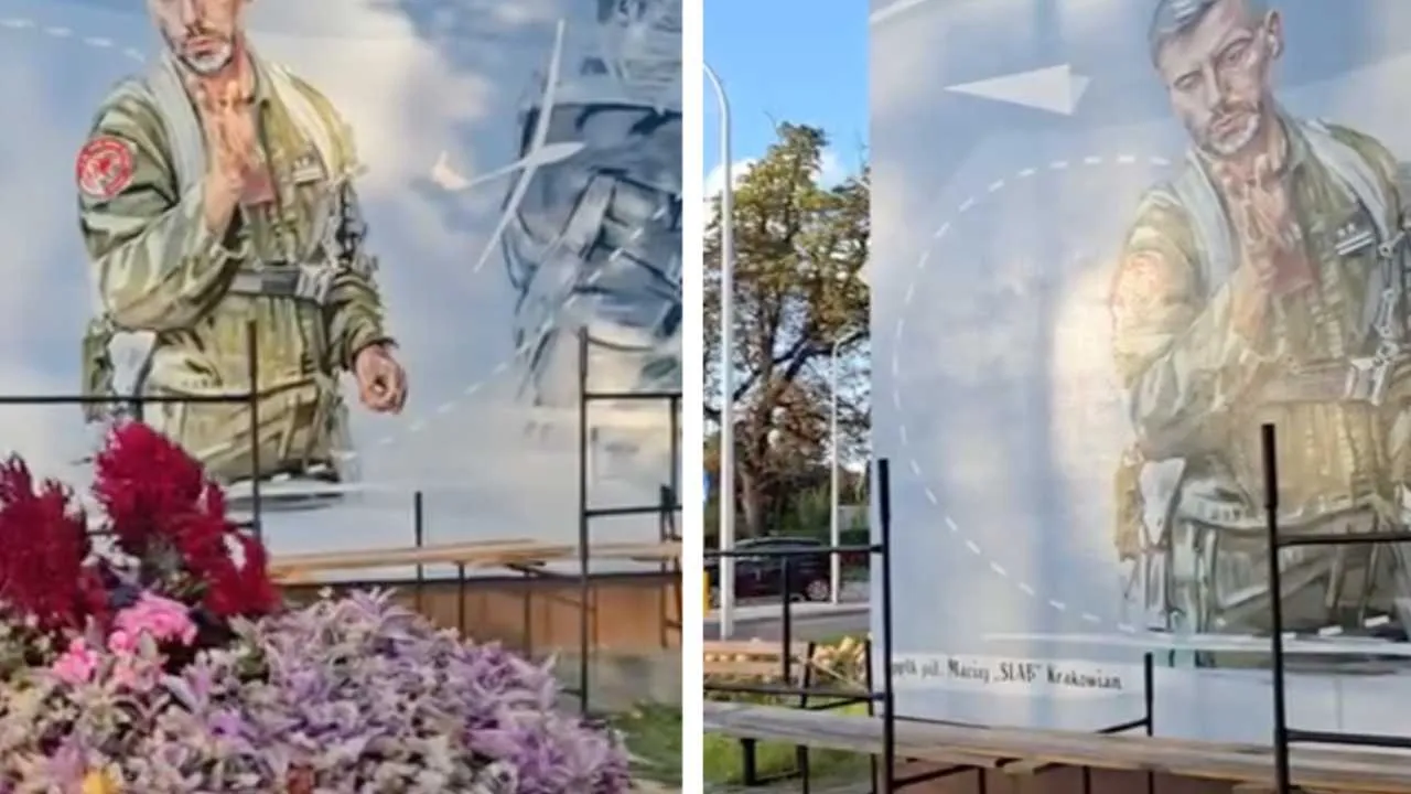 Maciej „SLAB” Krakowian został upamiętniony w Gostyninie. Wyjątkowy mural jest już gotowy