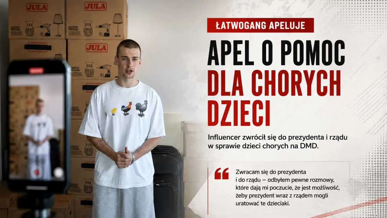 „Możemy razem uratować te dzieciaki”. Łatwogang zwrócił się do prezydenta i rządu