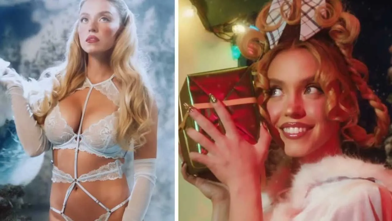 Sydney Sweeney znowu rozpaliła internet do czerwoności. Świąteczna kampania... w samej bieliźnie [ZDJĘCIA]