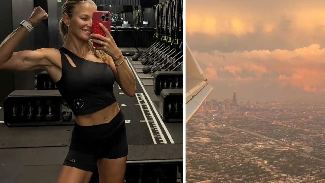 Anna Lewandowska melduje się w Chicago. Pokazała wyjątkowy widok z pokładu samolotu