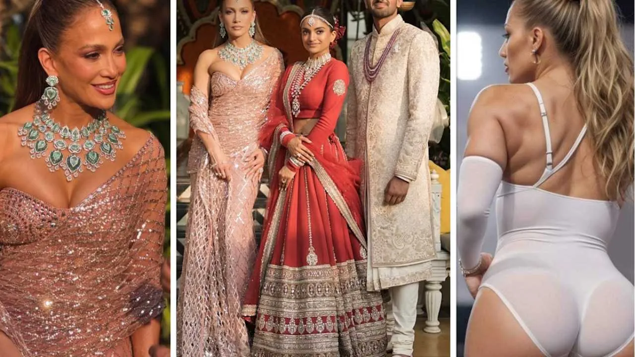 Prawie NAGA Jennifer Lopez na weselu córki indyjskiego miliardera. "Oszalała?!". Zobaczcie sami! [WIDEO]