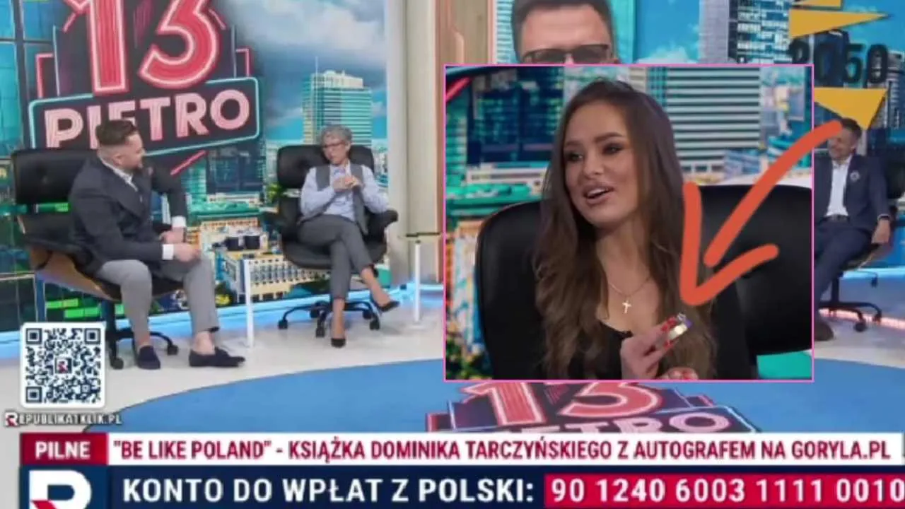 Zaskakująca sytuacja w programie na żywo. Dziennikarz Republiki nagle wstał i obdarował koleżankę