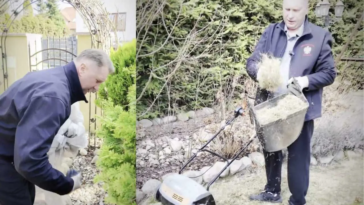 Ogród zamiast Sejmu. Te rzeczy Przemysław Czarnek robi wokół domu zupełnie sam