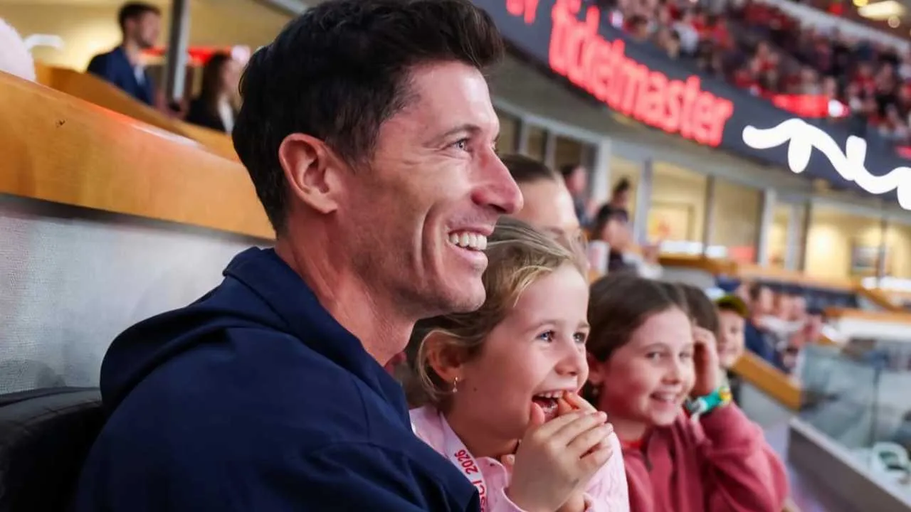 Lewandowski wybrał inny sport. Widać, że w USA czuje się coraz lepiej