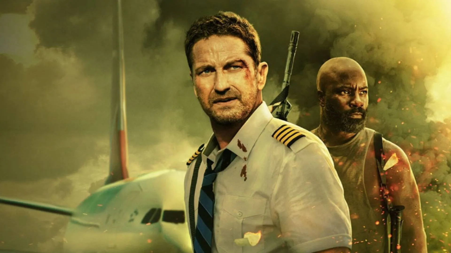 „Plane” dla Butlera był prawdziwym thrillerem. Aktor (podczas kręcenia filmu) poparzył twarz kwasem!