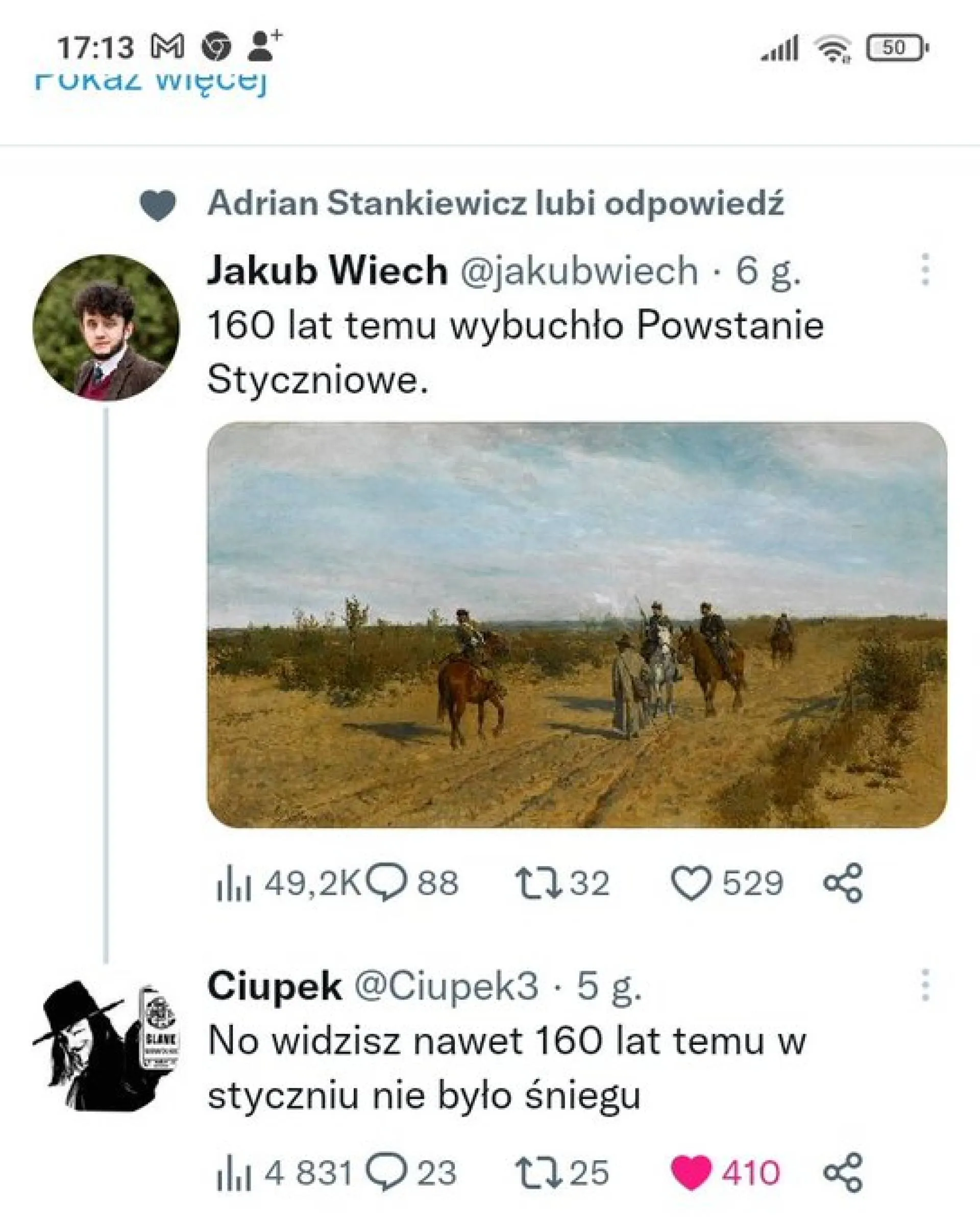 Też nie było śniegu