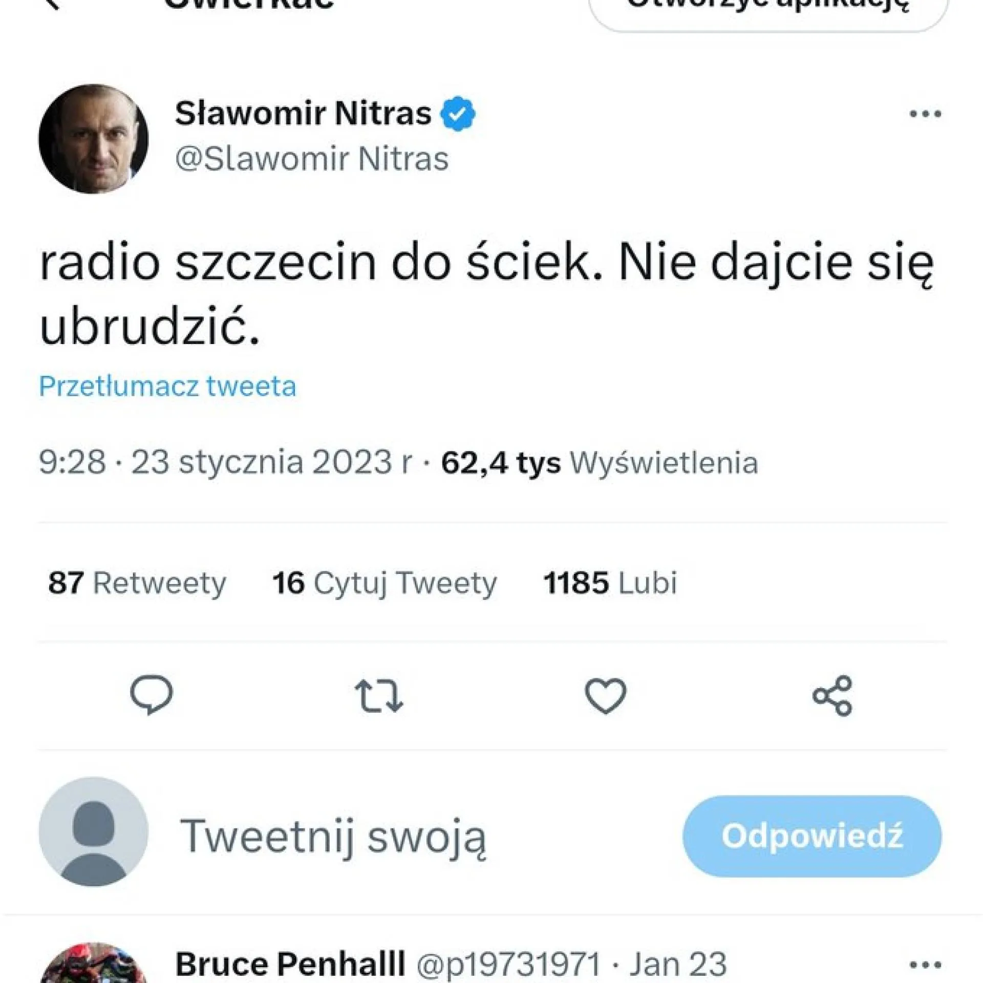Smycz popuszczona