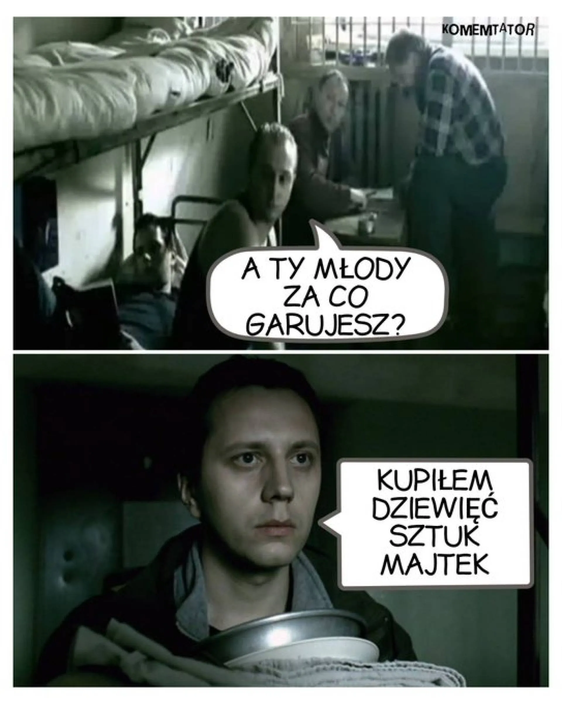 Dziewięć sztuk majtek