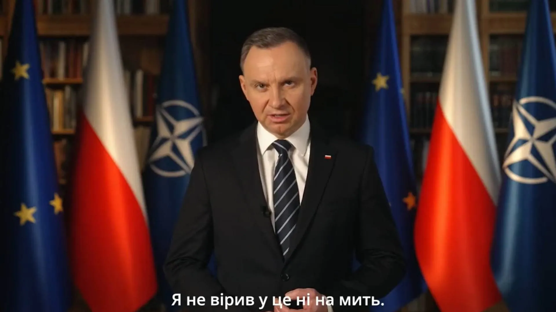 „Niech żyje niepodległa Ukraina, niech żyje wolna Polska!” Prezydent Duda zwrócił się do Ukraińców