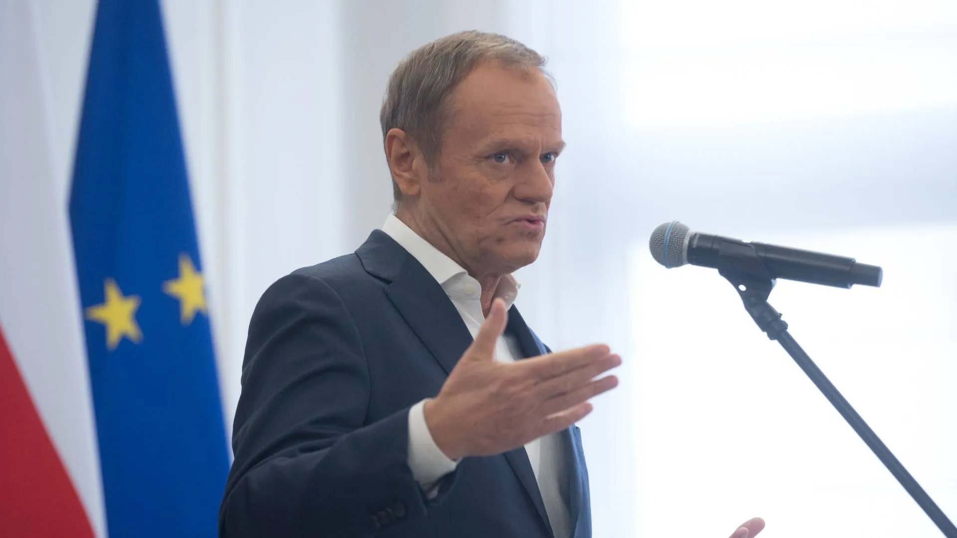 Szef rządu skomentował fotografię Tuska z Bidenem. "Akurat tam byłem i wiem, jak to wyglądało"