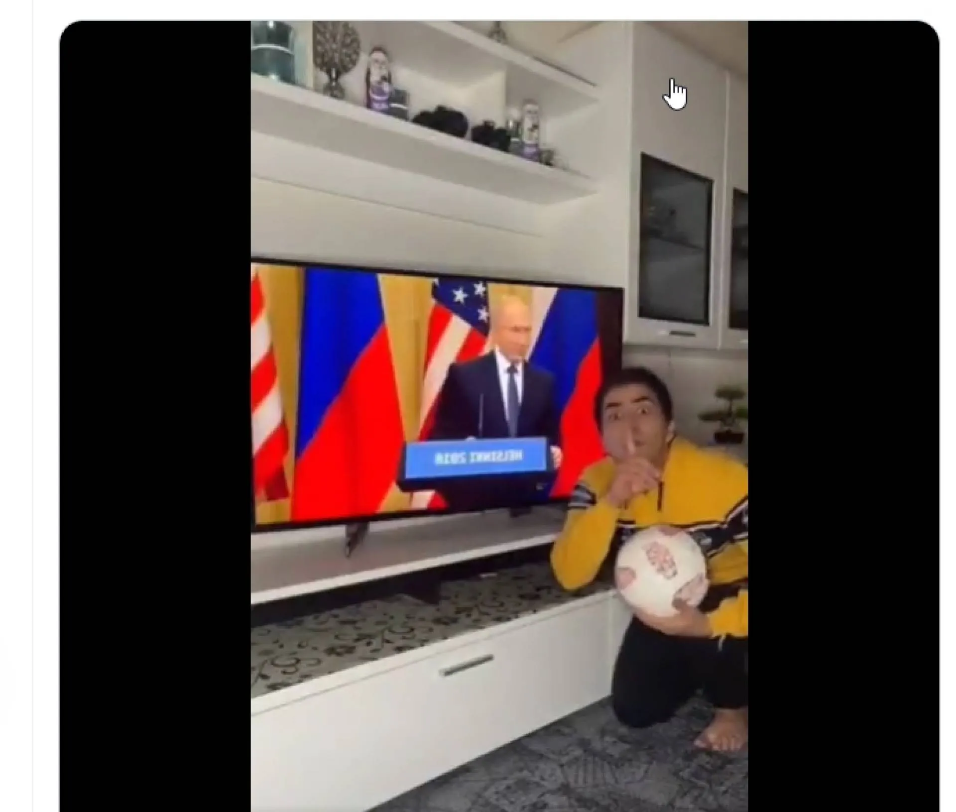 Putin i piłka