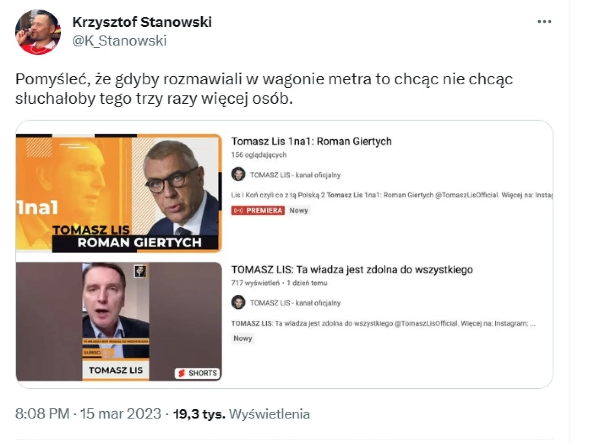 W metrze