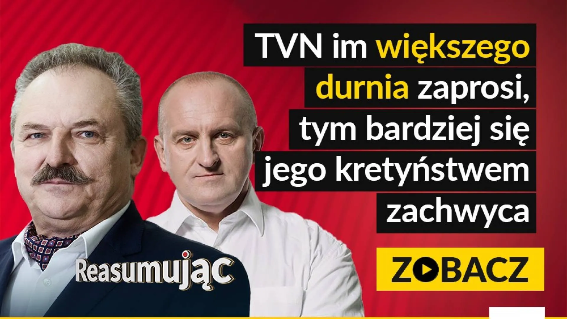 Holender w loczkach, który chce pouczać Polskę! Już dziś nowy odcinek „REASUMUJĄC. JAKUBIAK KOWALSKI”. Start o 18