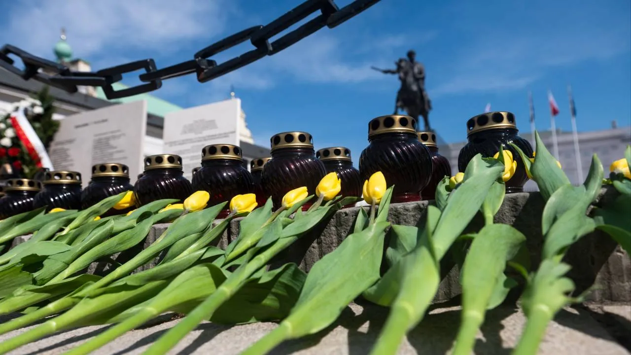 Tulipany dla pierwszej damy Marii Kaczyńskiej