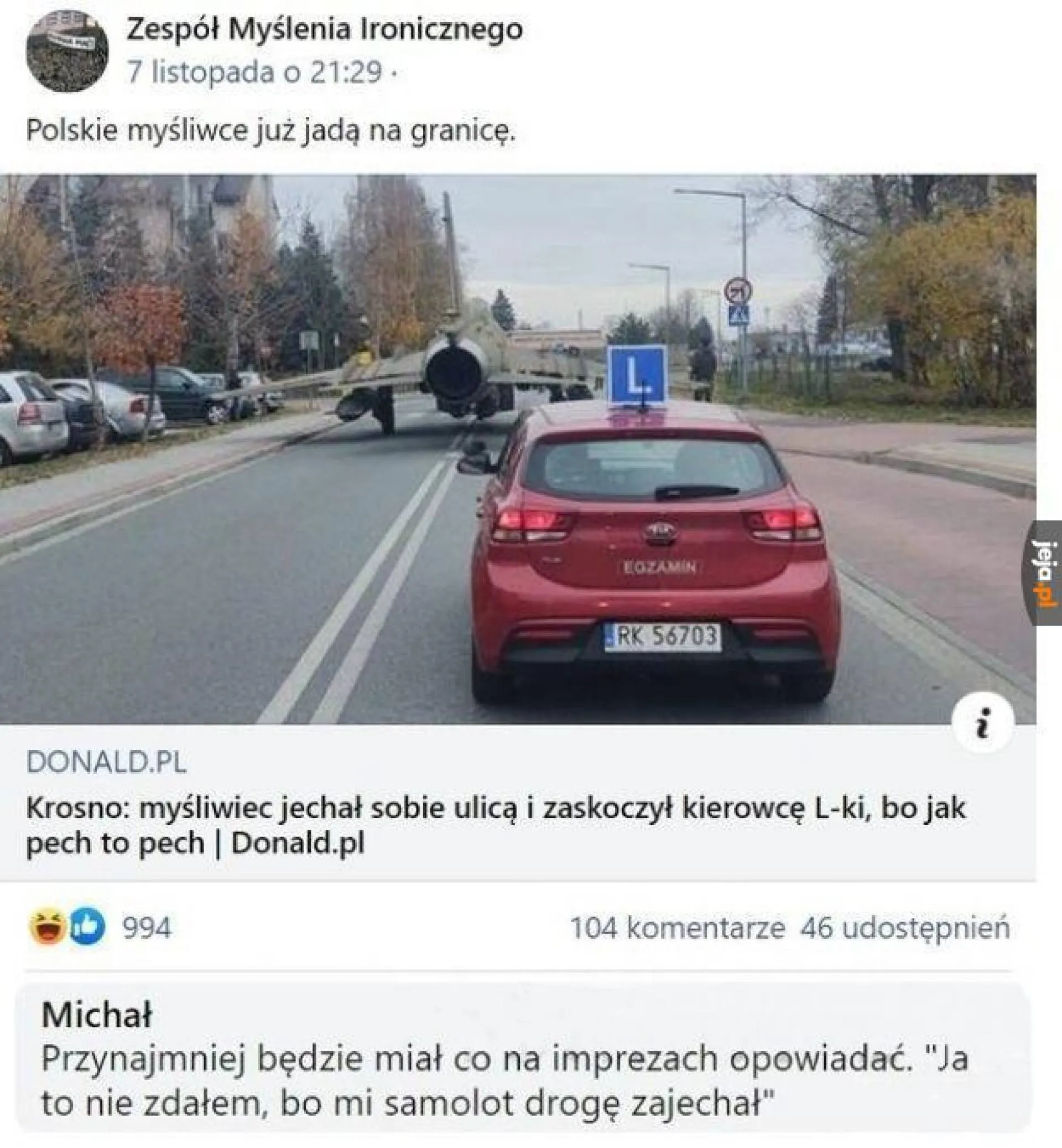 Na podwójnej ciągłej