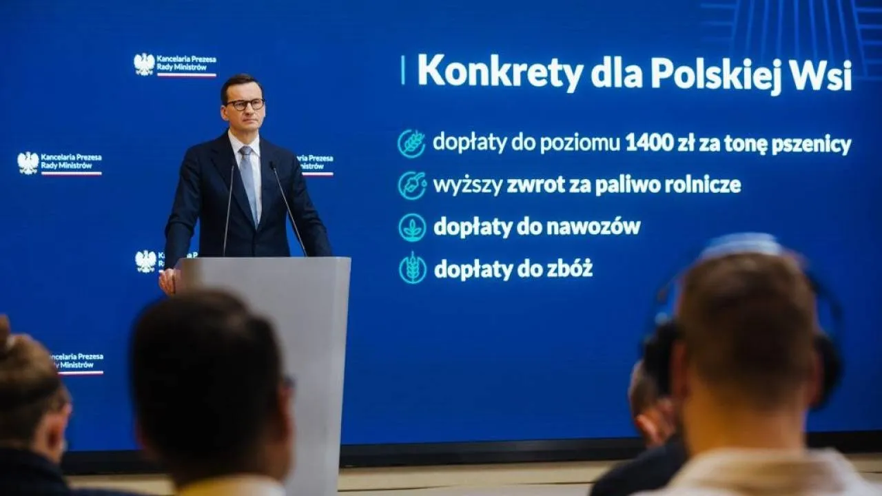 "Nie pozostawimy polskich rolników samych sobie". Premier: Nigdy