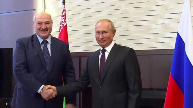 Alaksander Łukaszenka i Władimir Putin